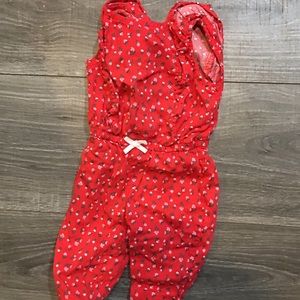 Red Summer Romper